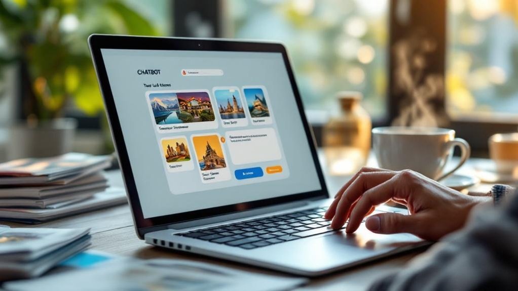 Chatbots e Automação do Serviço ao Cliente para Plataformas de Reserva de Tours e Excursões 2 chats de reserva de tours com inteligência artificial